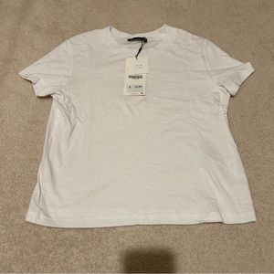 Zara Women’s White Short Sleeve Shirt